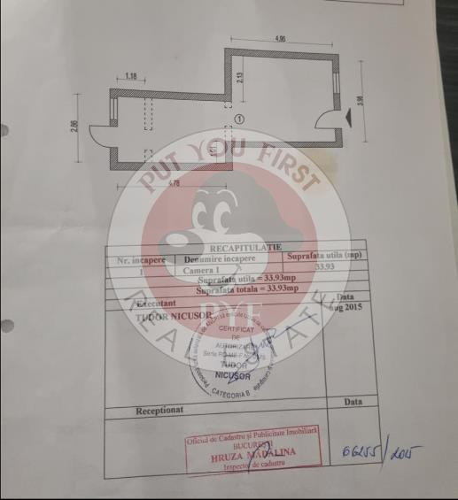 Metrou Laminorului | Garsoniera | Semidecomandata | 34mp | B12276